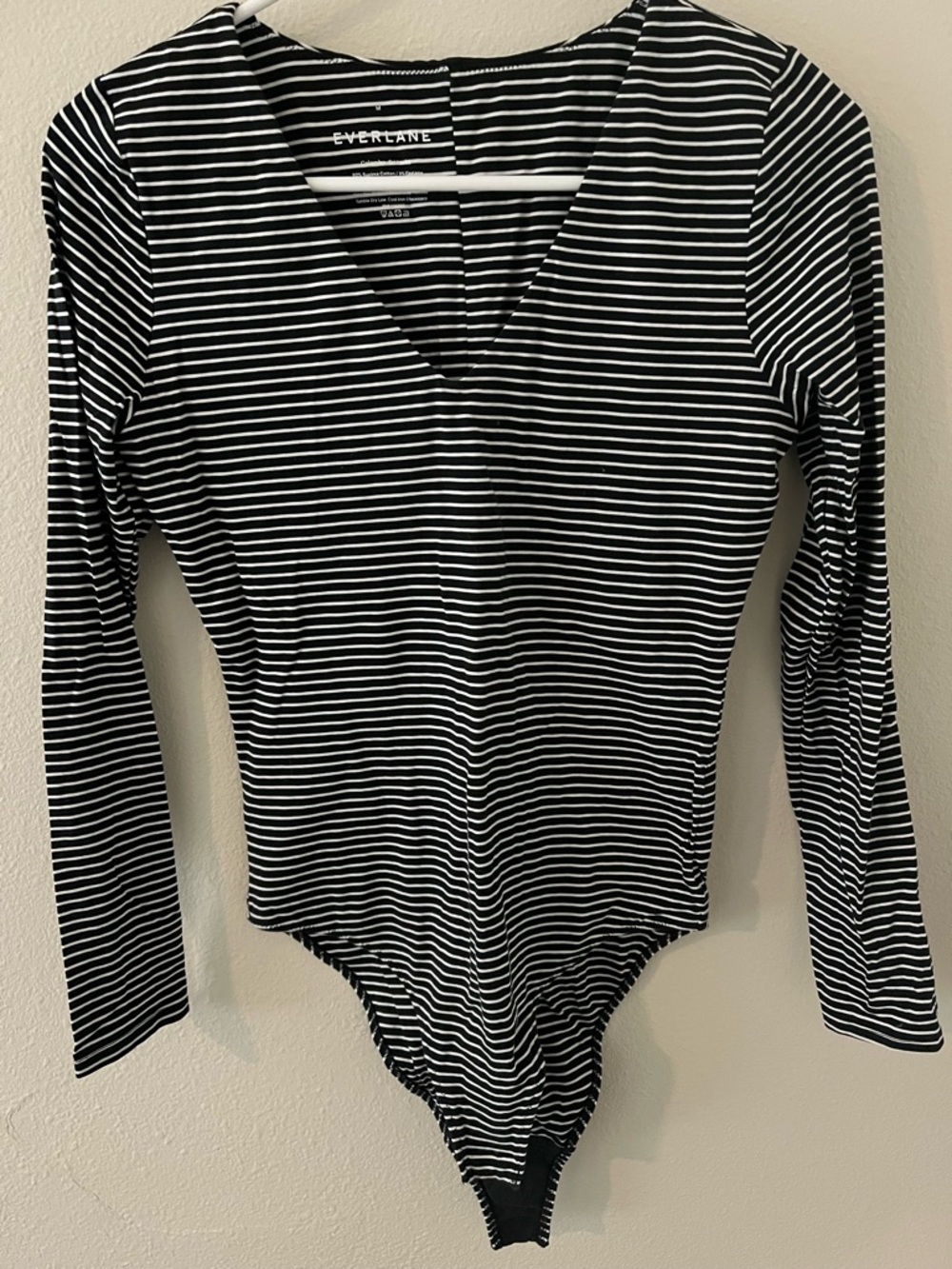 Everlane Navy & White Striped Kids One-Piece Bodysuit - Bikini